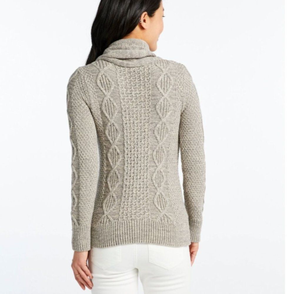Women's Signature Cotton Funnelneck Sweater large - Picture 11 of 11